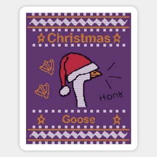 Ugly Christmas Sweater Funny Silly Goose Magnet